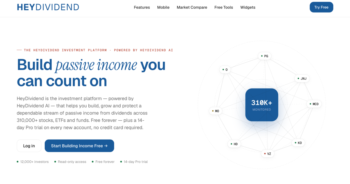 HeyDividend — 官网预览图